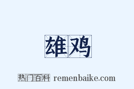 雄鸡是什么意思的图片
